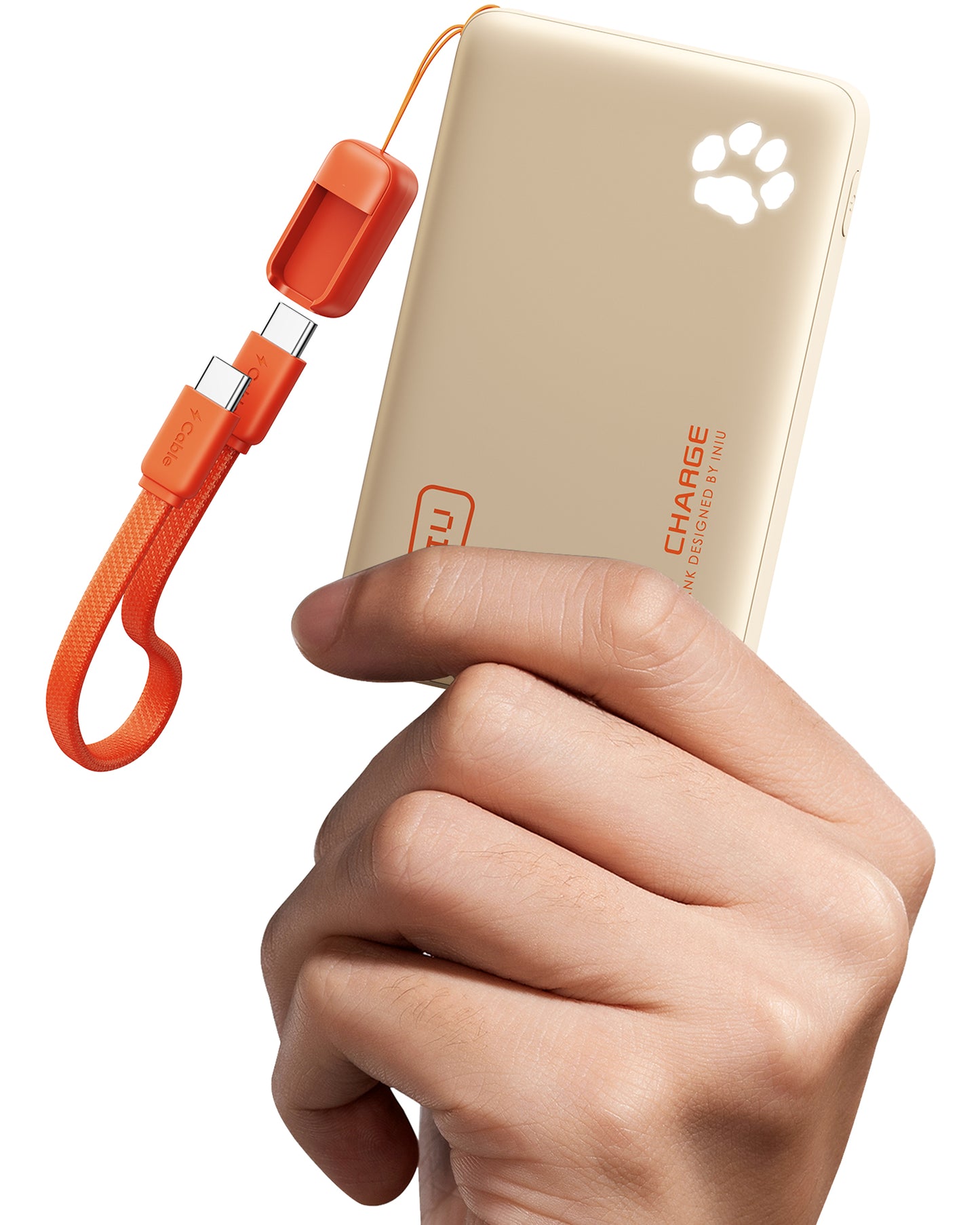 INIU Pawsible P41 Powerbank, snel opladen, 45W, 10000mAh