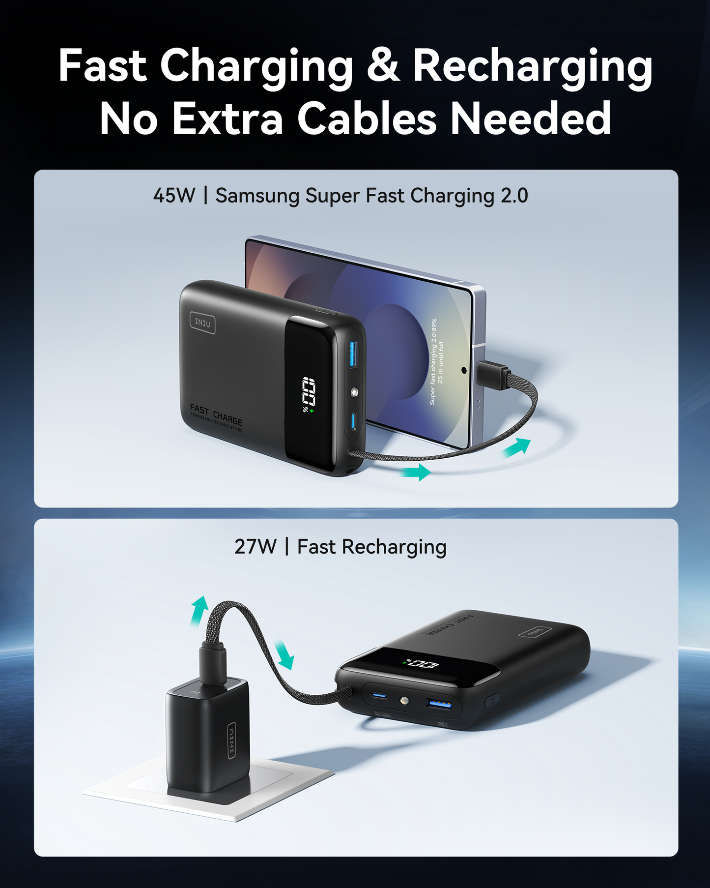 INIU Bär P51L-E2 Powerbank 45W 20000mAh