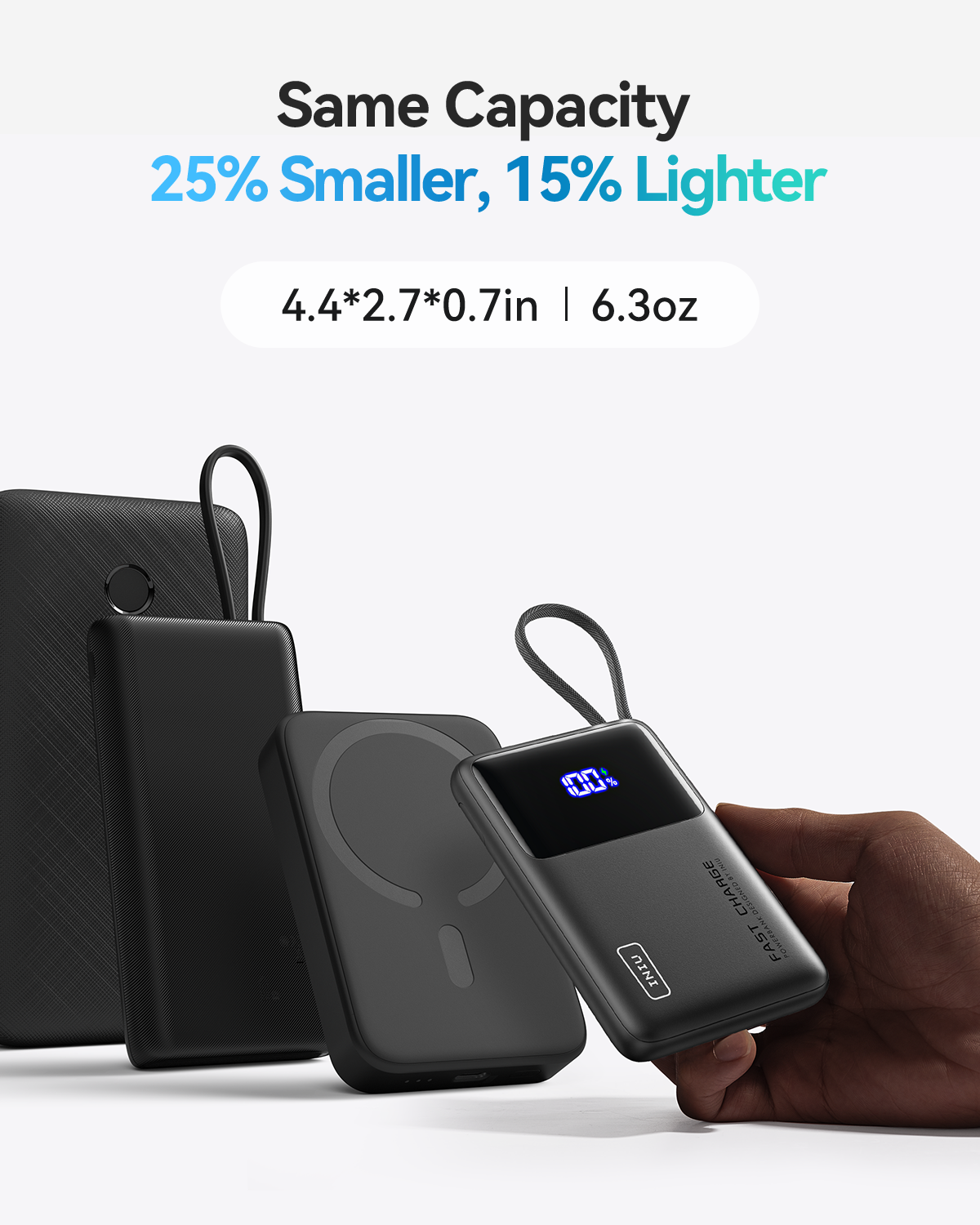 INIU llevar P55L-E2 Banco de energía 45W 10000mAh