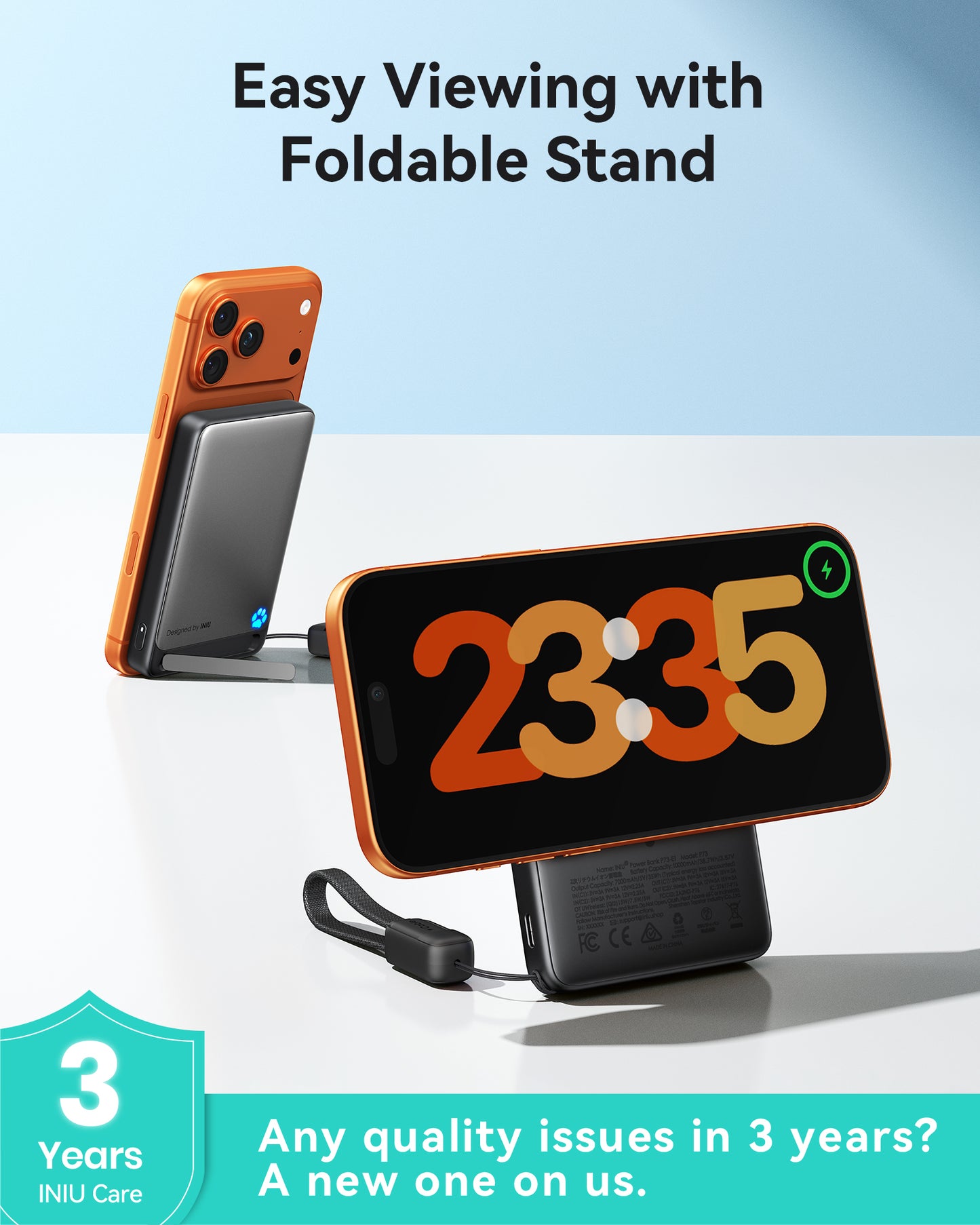 INIU Ładowarka bezprzewodowa SnapGo P73-E1 Qi2 15 W 10000 mAh