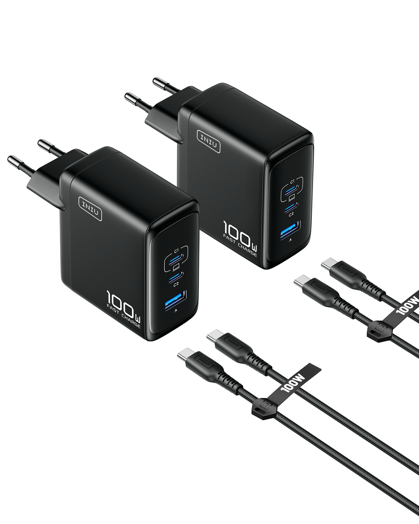 INIU A11 100W 3-Port GaN-Ladegerät
