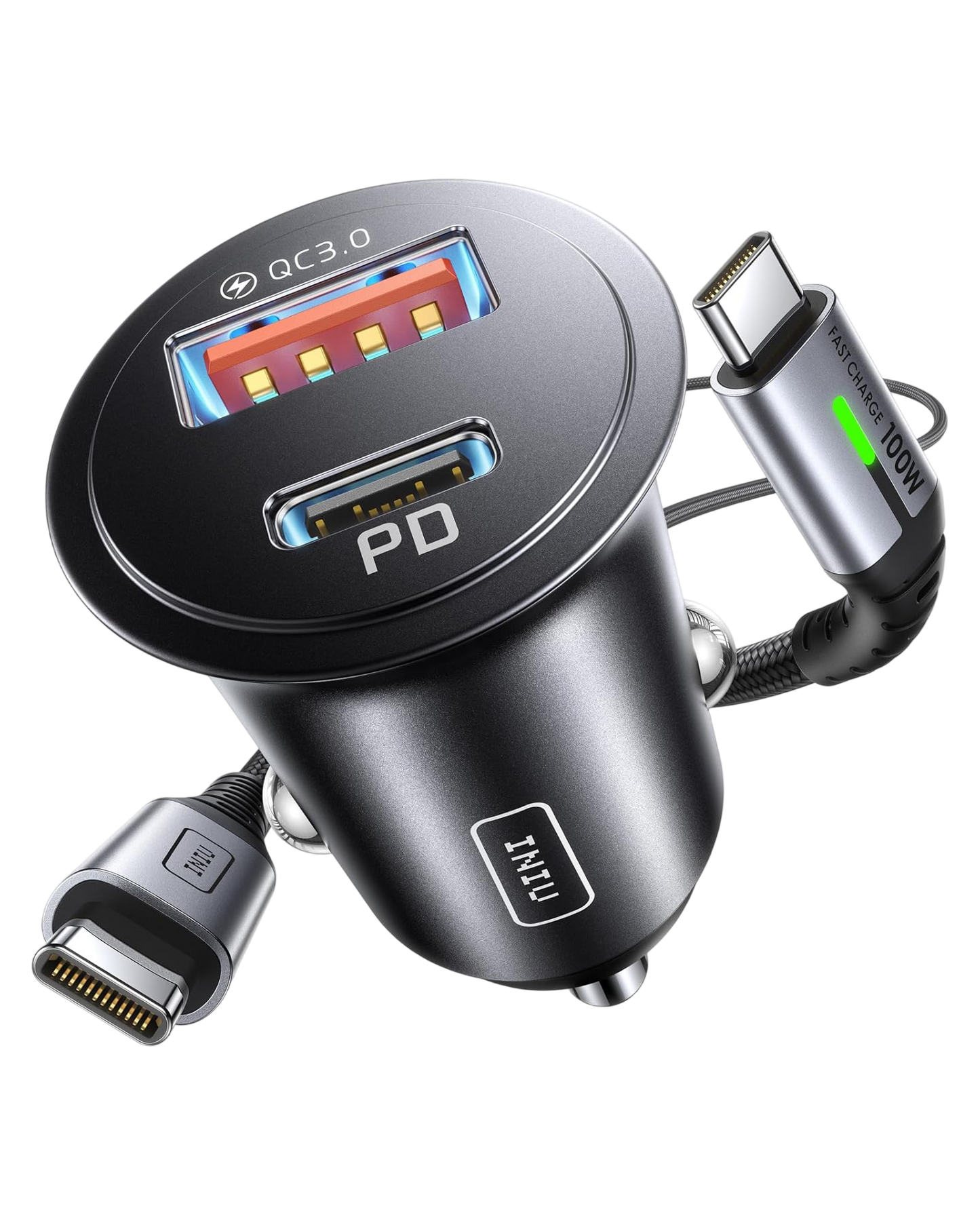 INIU I710 2-portars snabb billaddare 60W