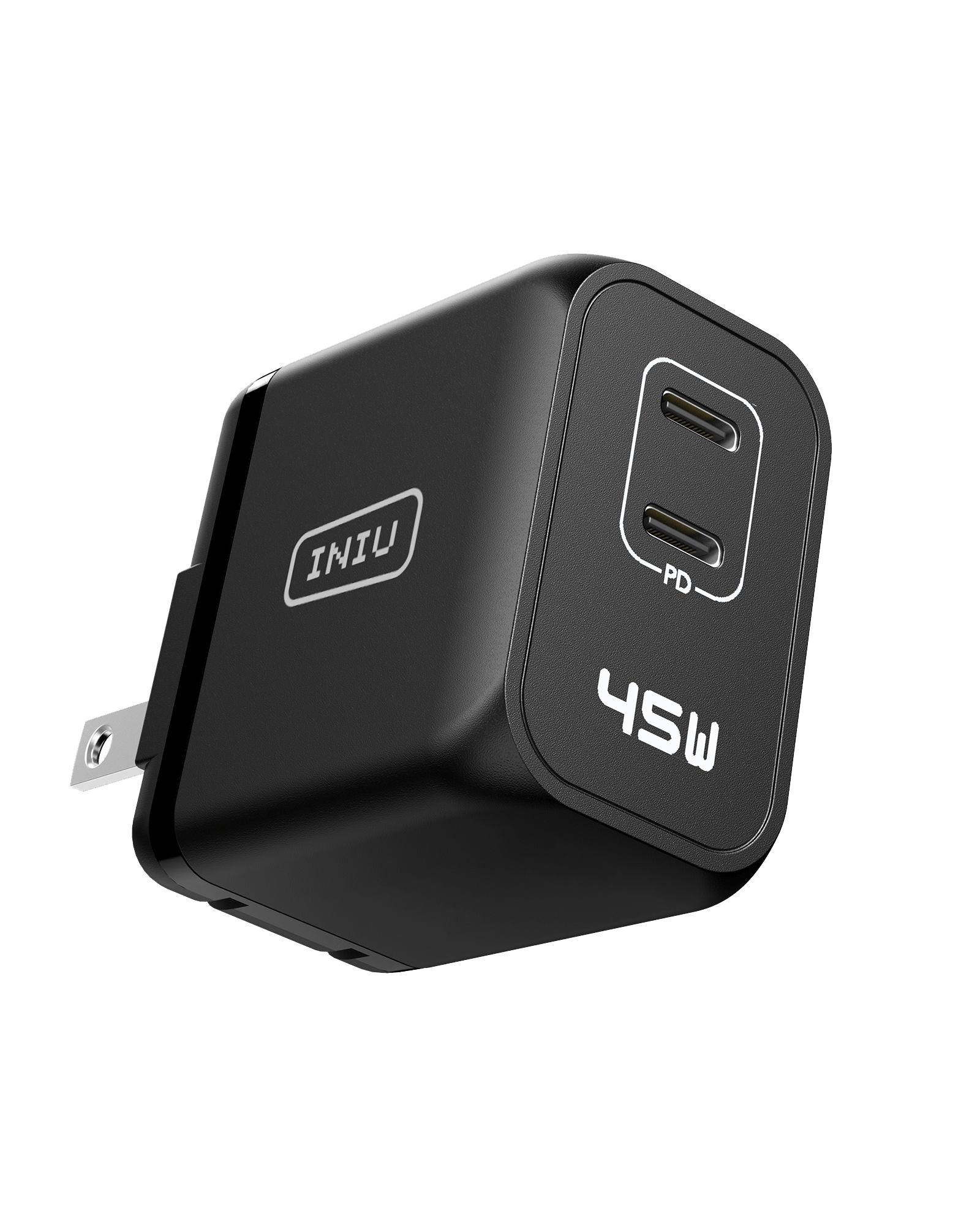 INIU Chargeur rapide GaN USB-C double port I622 45 W
