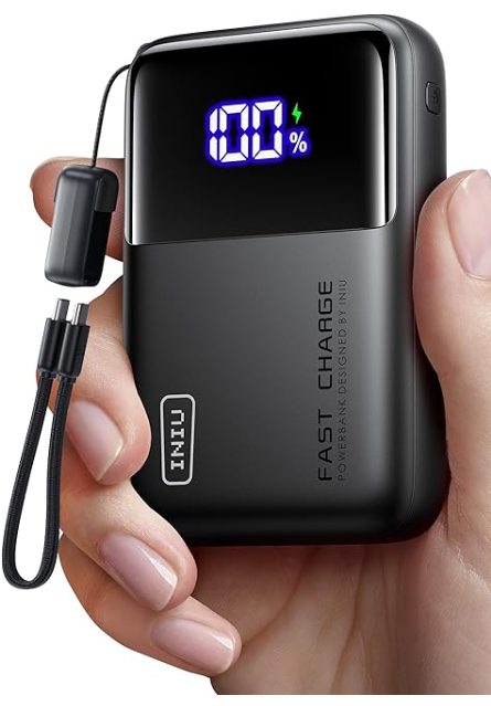 INIU Banco de energía ultracompacto P62-E1 de 20 000 mAh y 65 W