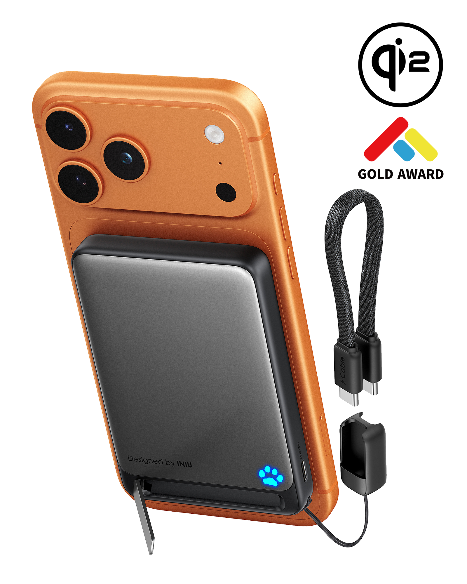 INIU SnapGo P73-E1 Trådlös Laddare Qi2 15W 10000mAh