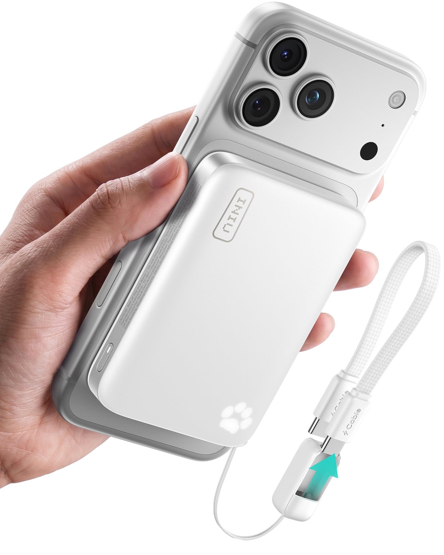 INIU Batterie externe magnétique SnapGo P771 Qi2. 2 25 W | 10 000 mAh