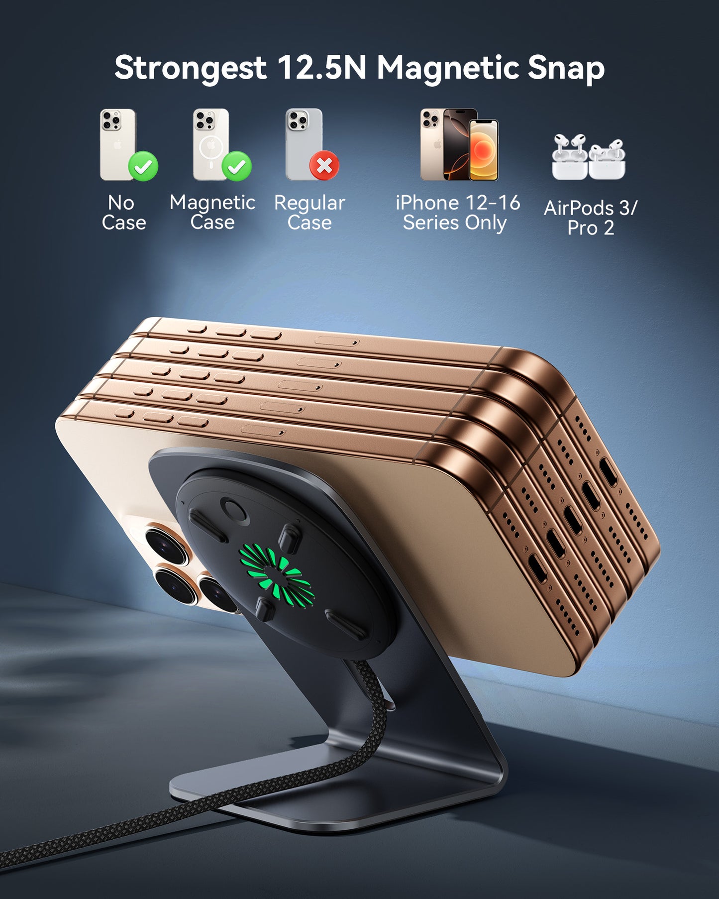INIU W21-E1 Qi2 15W Magnetic Wireless Charger