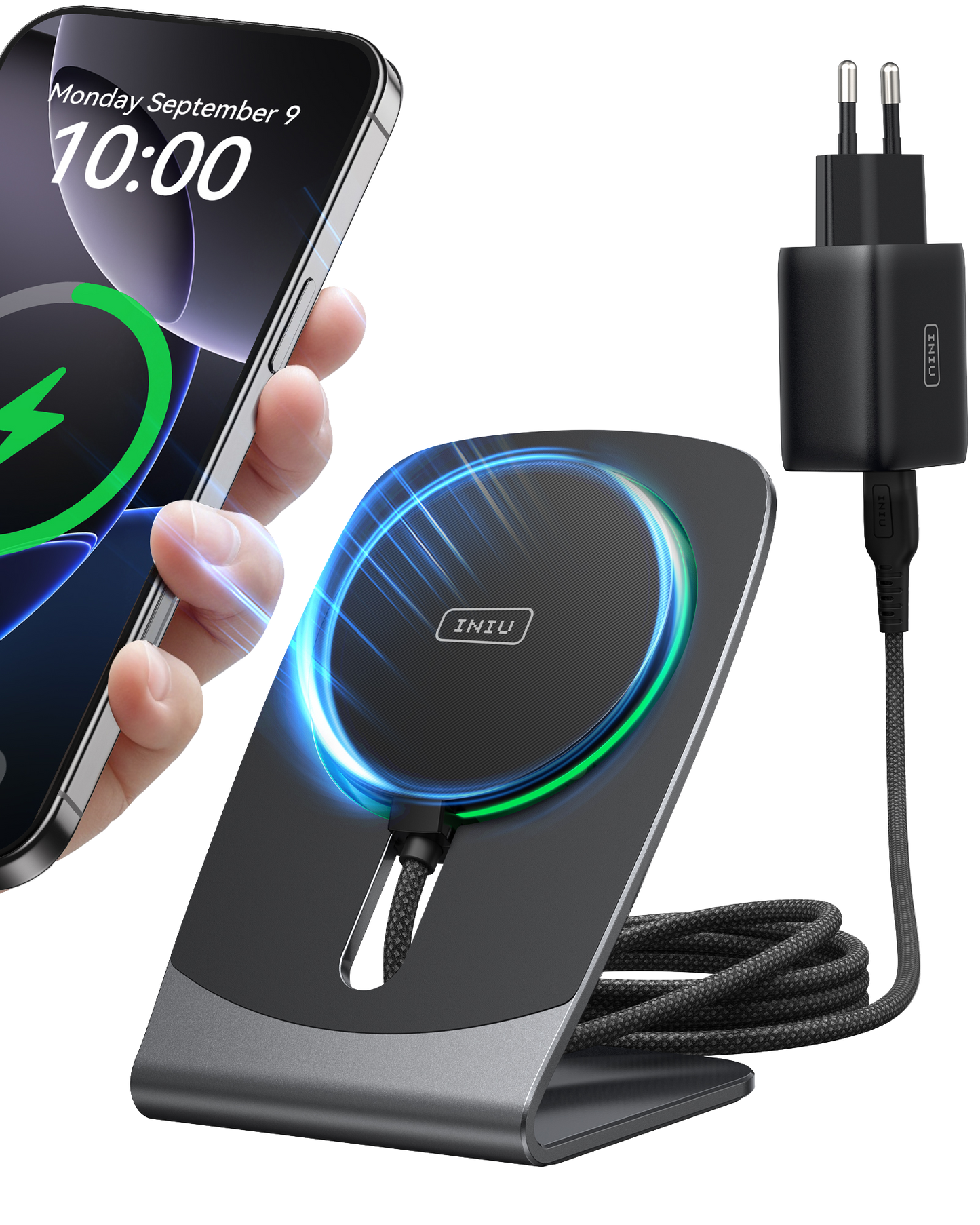 INIU W21-E1 Qi2 15W Magnetic Wireless Charger