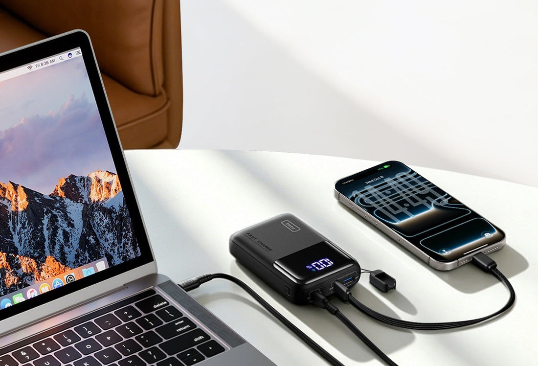 INIU Cougar P63 portable laptop charger with phone and laptop