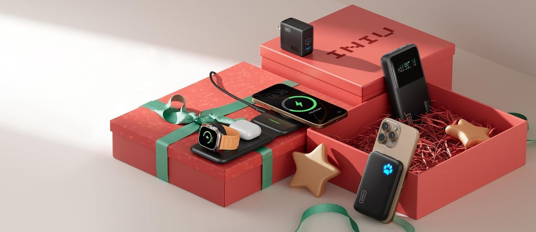 INIU fast chargers and power bank for gifts