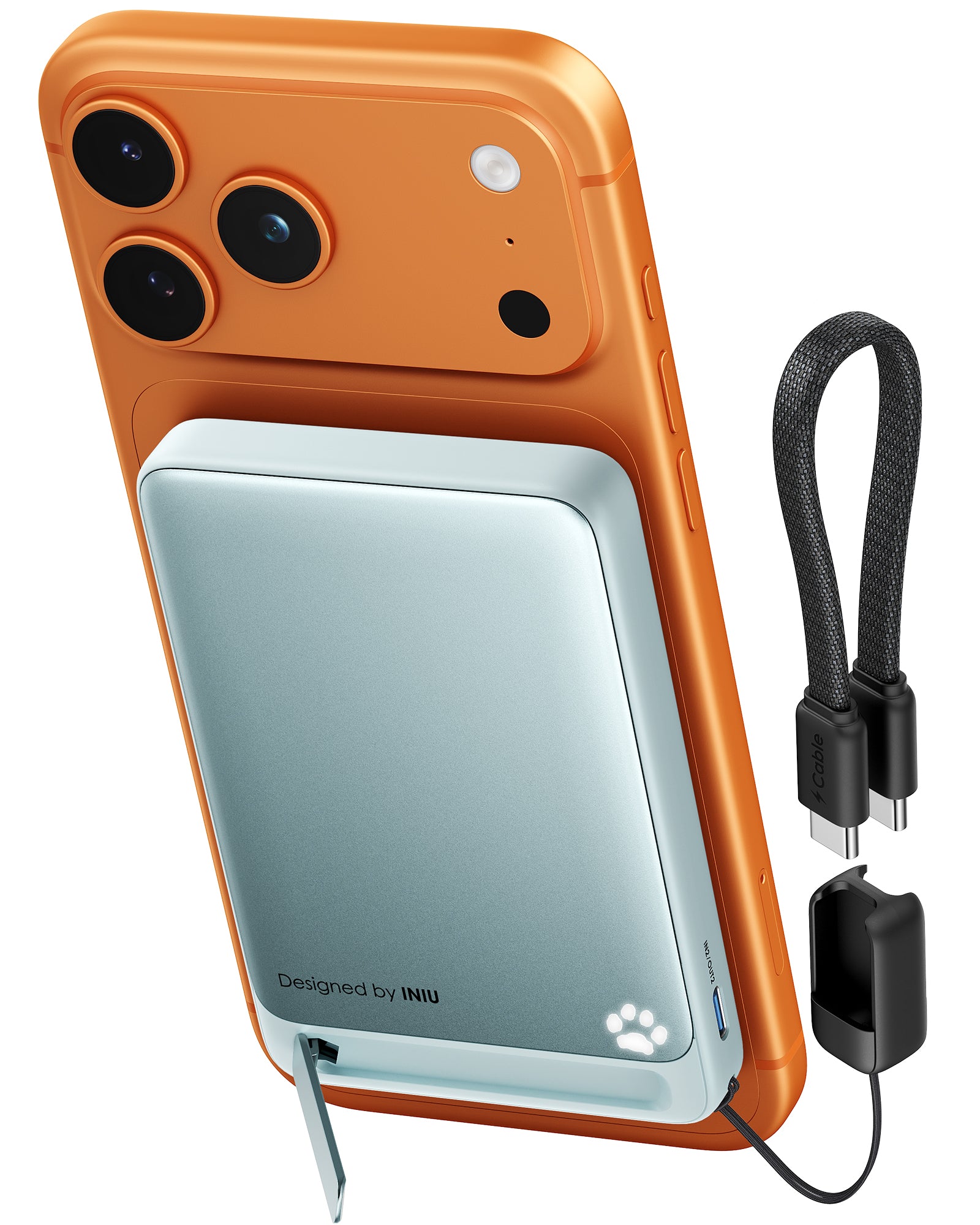 INIU SnapGo magnetisk powerbank 10000mAh 15W, Qi2 MagSafe