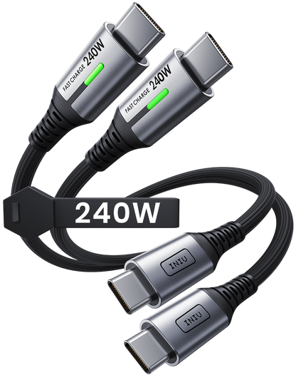 INIU Cavo USB C a C D7CC da 240 W (2 metri, confezione da 2)