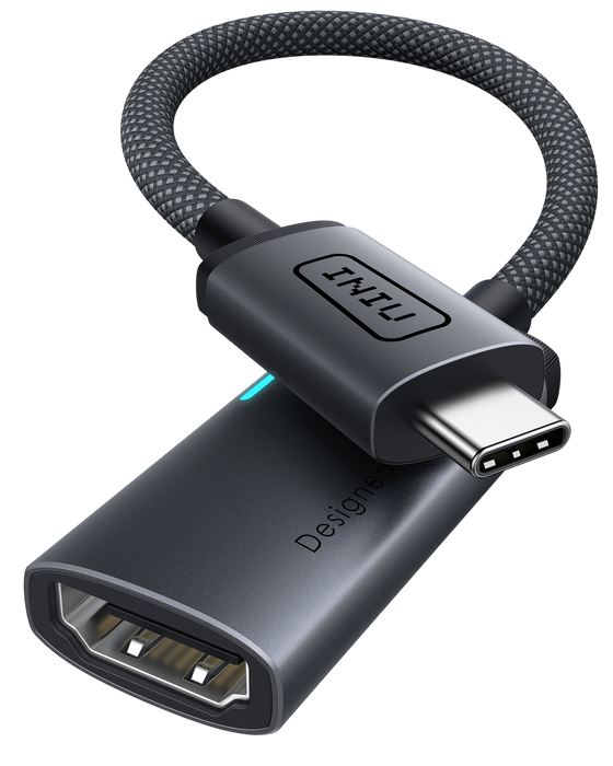 INIU Adaptador USB-C a HDMI C60 4K 60 Hz para iPhone y MacBook
