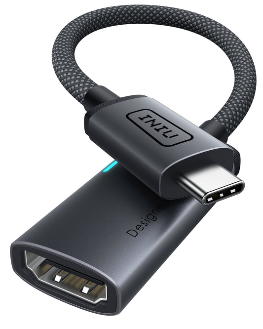 INIU Adattatore C60 da USB-C a HDMI 4K 60Hz per iPhone e MacBook