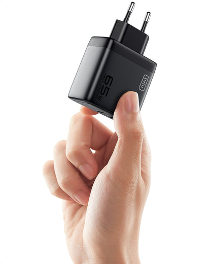 INIU I624 65W Dual Ports Wand ladegerät, GaN Material