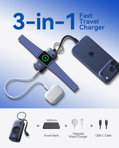 INIU SnapGo P81-E1 5000mAh Powerbank für Apple Watch