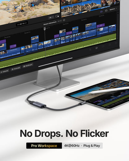 INIU C60 USB-C till HDMI-adapter 4K 60Hz för iPhone och MacBook