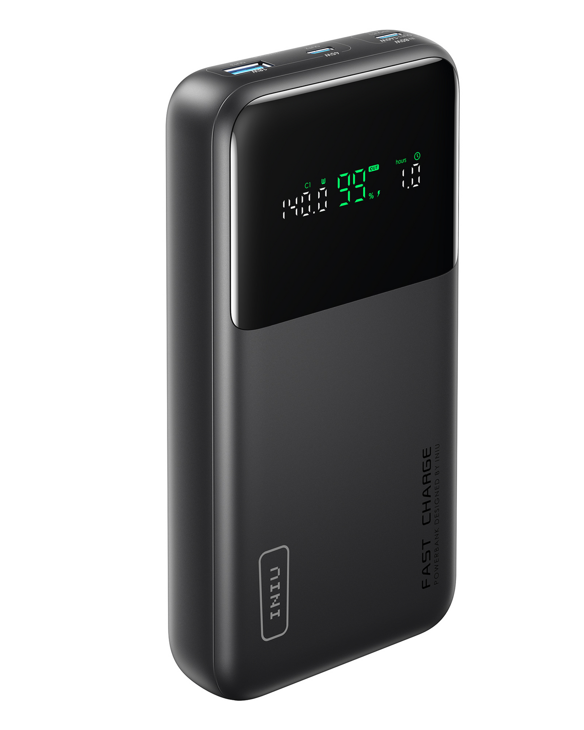 INIU Power bank per laptop Cougar da 25000 mAh, 140 W, ricarica rapida.