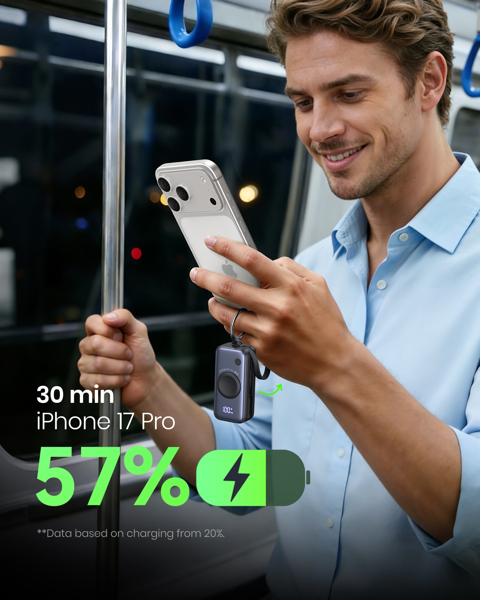 INIU SnapGo P81 Powerbank für iWatch 5W 5.000mAh