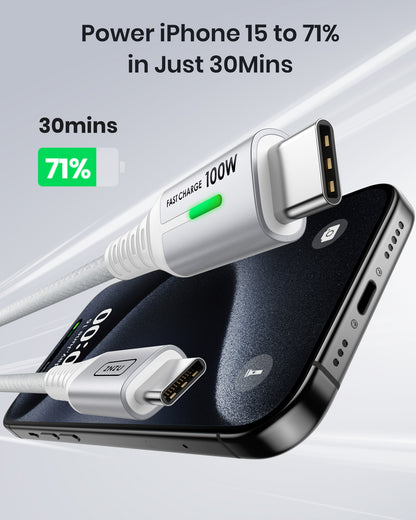 INIU D5CC USB C to C Cable White 100W