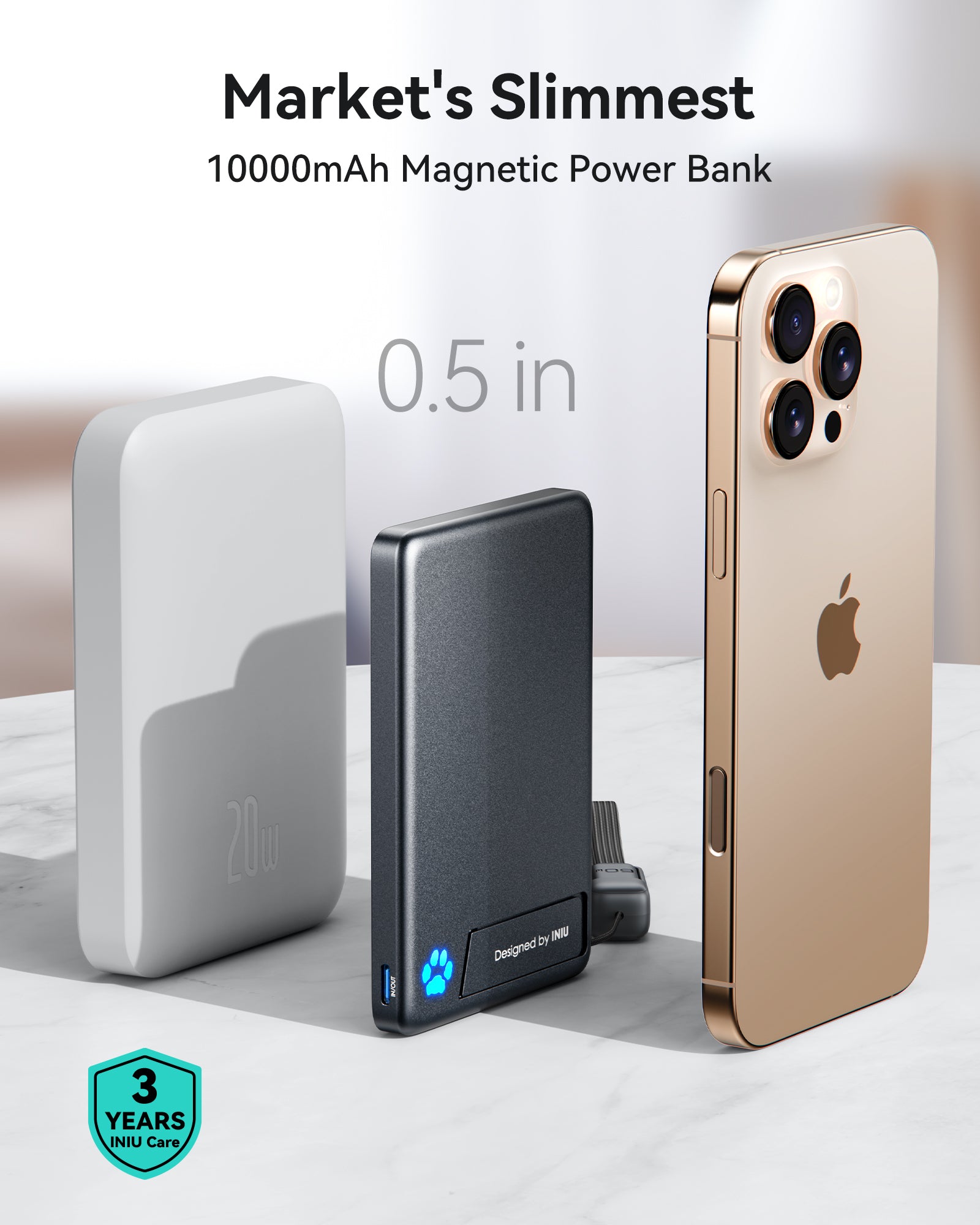 [New] Caricabatterie wireless INIU SnapGo P73-E1 Qi2 30W 10000mAh