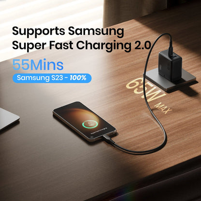 INIU I625 65W USB A C Ports Væg oplader, gan
