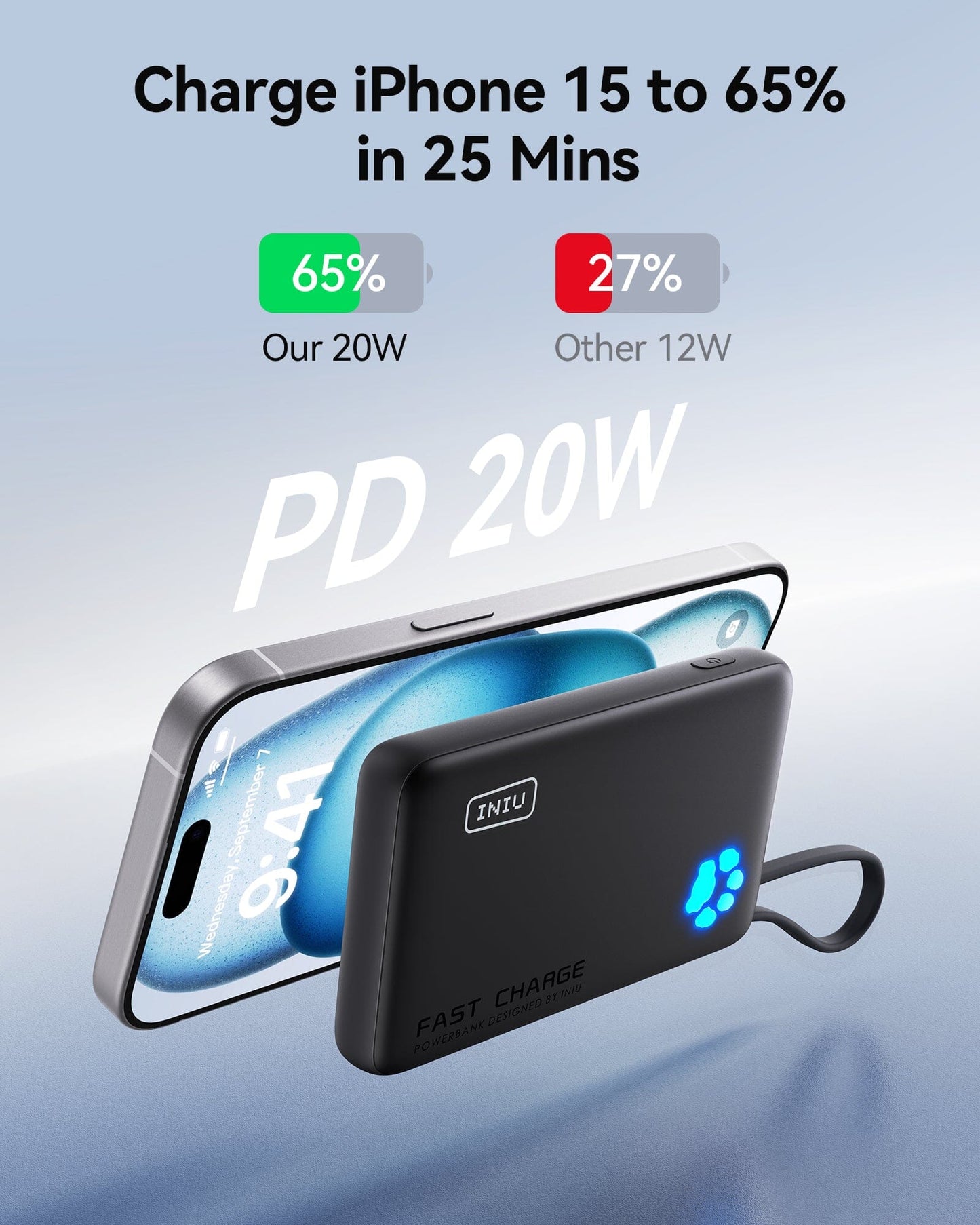 INIU P41L-E1 Power Bank Black