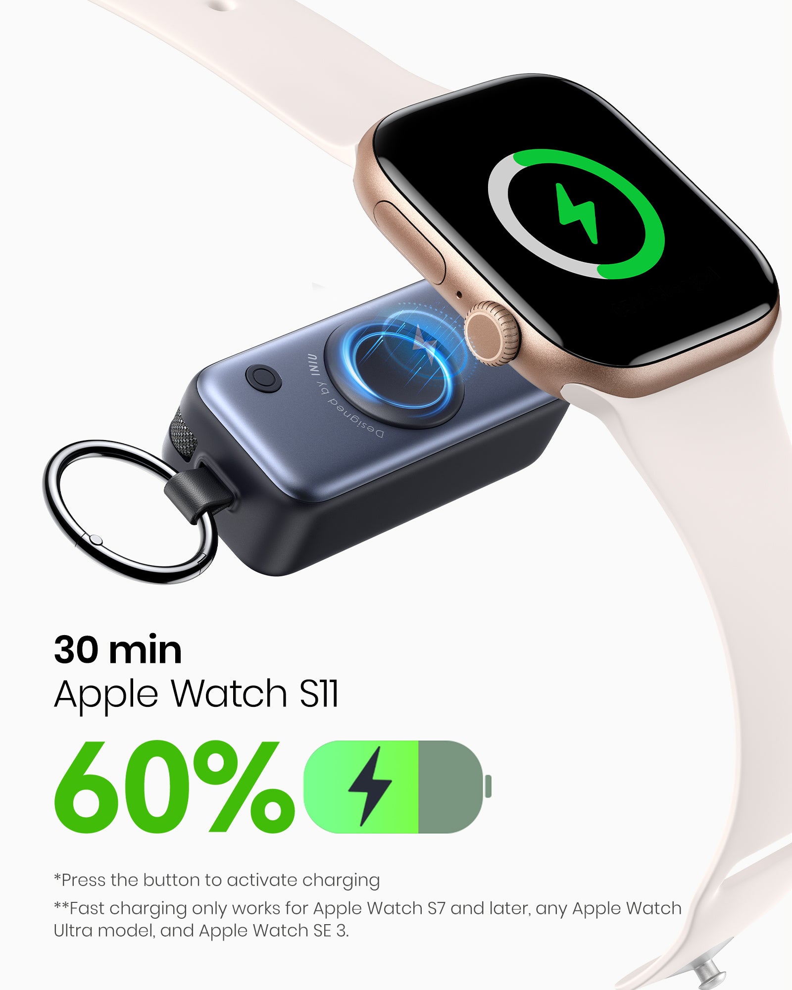 INIU SnapGo P81 Powerbank für iWatch 5W 5.000mAh