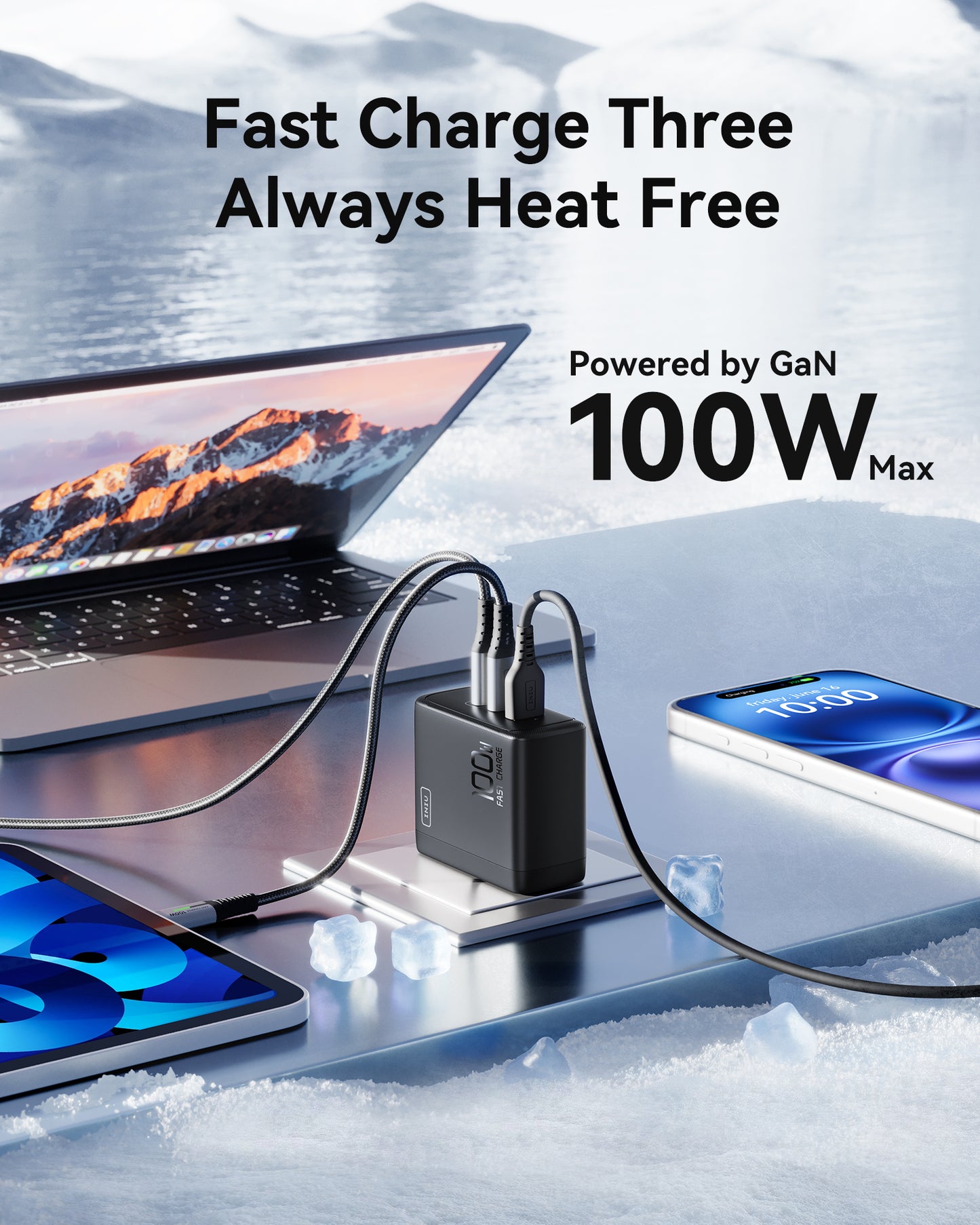 Caricabatterie INIU A11-E1 GaN da 100 W