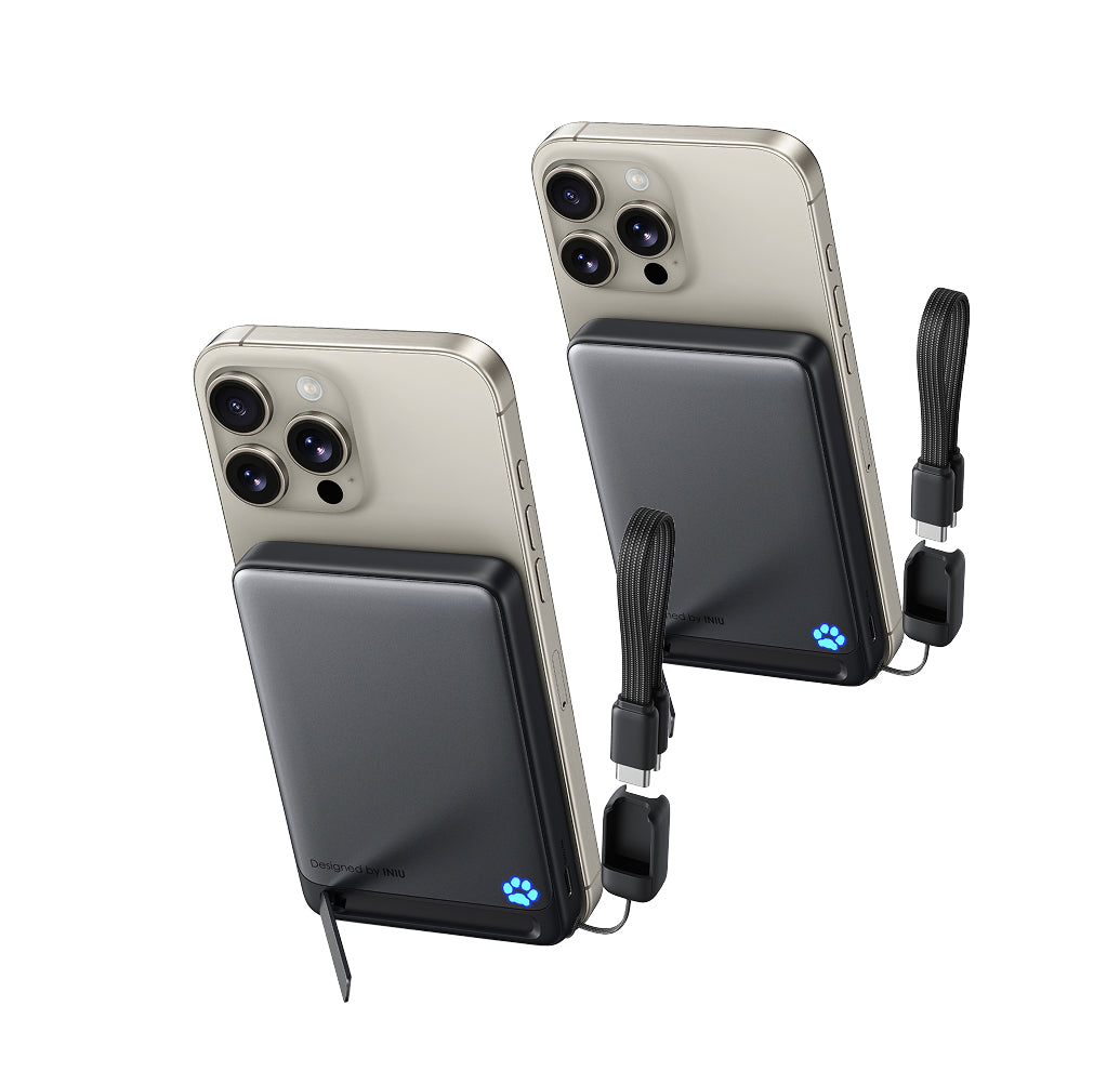 INIU Caricabatterie wireless P73-E1 Qi2 15W 10000mAh (confezione da 2)