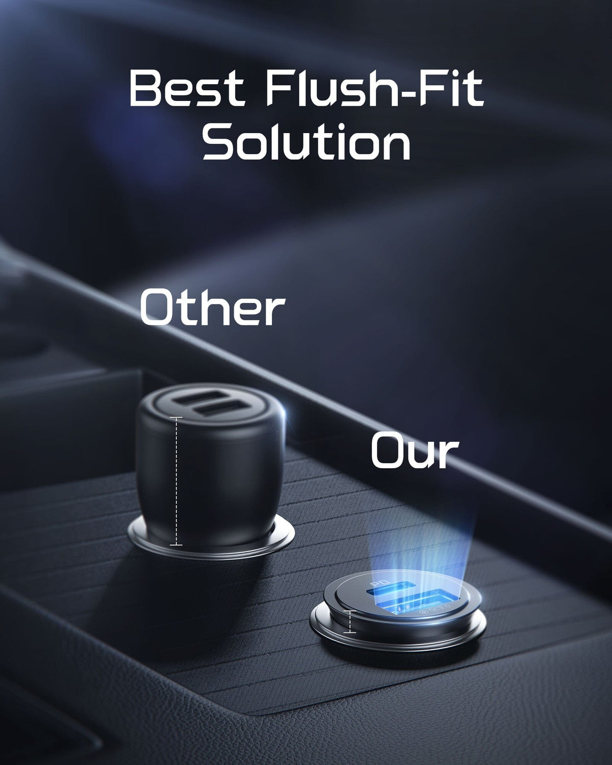 Black Friday deals: compact INIU car charger fits flush in console, unlike bulky alternatives. Power banks for phones.