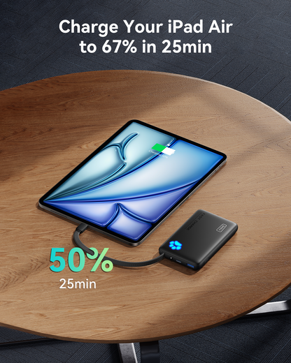 INIU Pawsible P41L-E2 Power Bank with Build in Cable Slimmest 45W 10000mAh