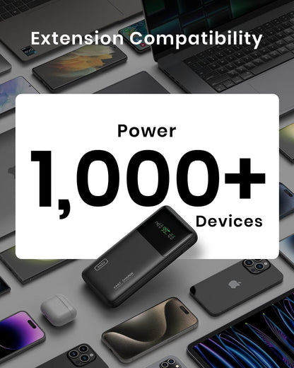 INIU B64 140W 27,000mAh, Charge Rapide 1,000 Dispositifs, 140W Max Sortie d'un Port pour iphone,ipad,etc