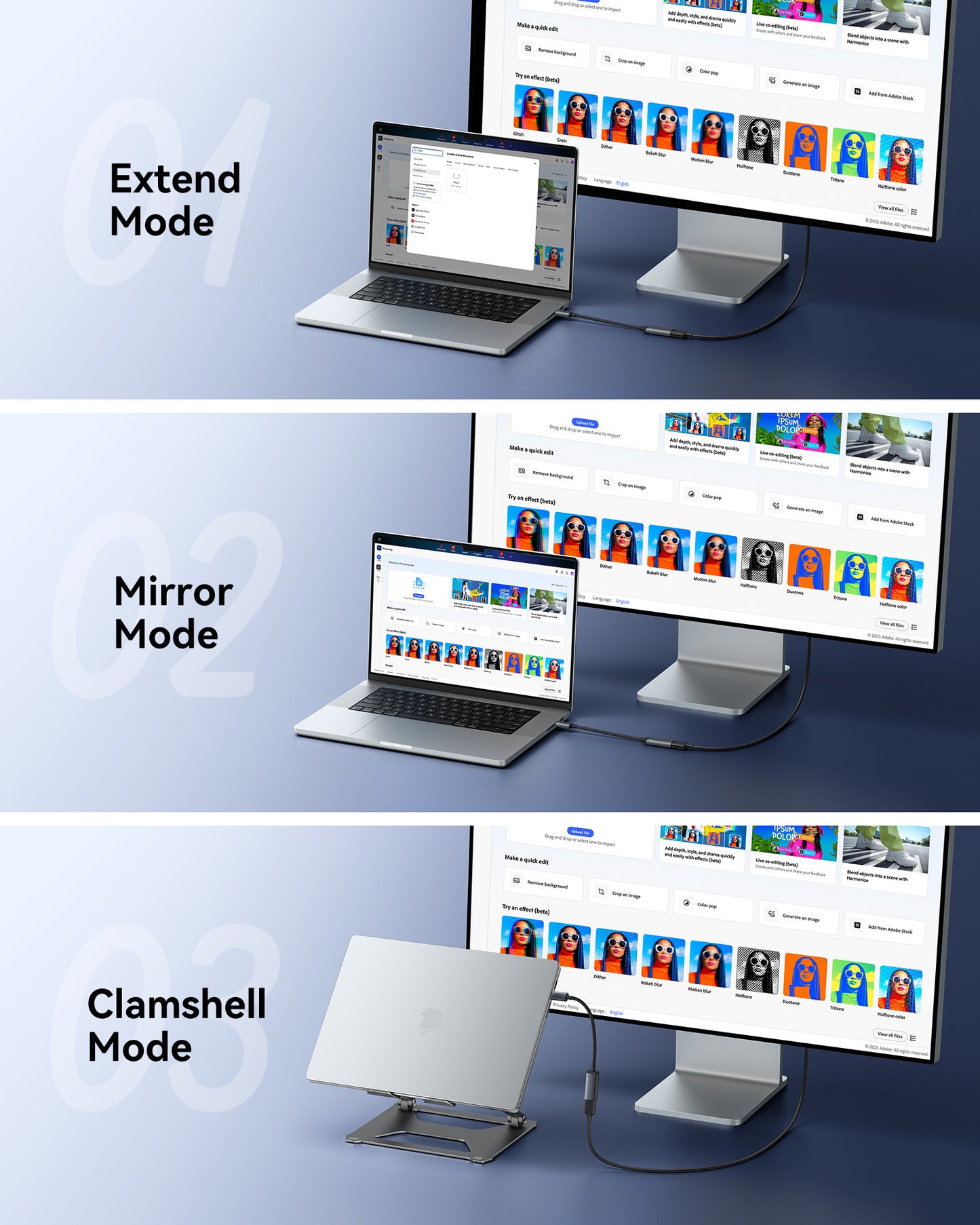 INIU Adattatore C60 da USB-C a HDMI 4K 60Hz per iPhone e MacBook