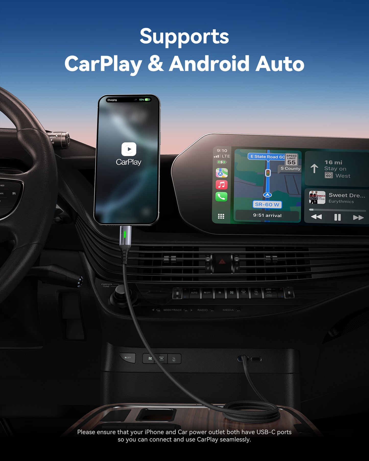 INIU D7CC USB C auf C Kabel 240W (6,6 ft, 2-Pack)