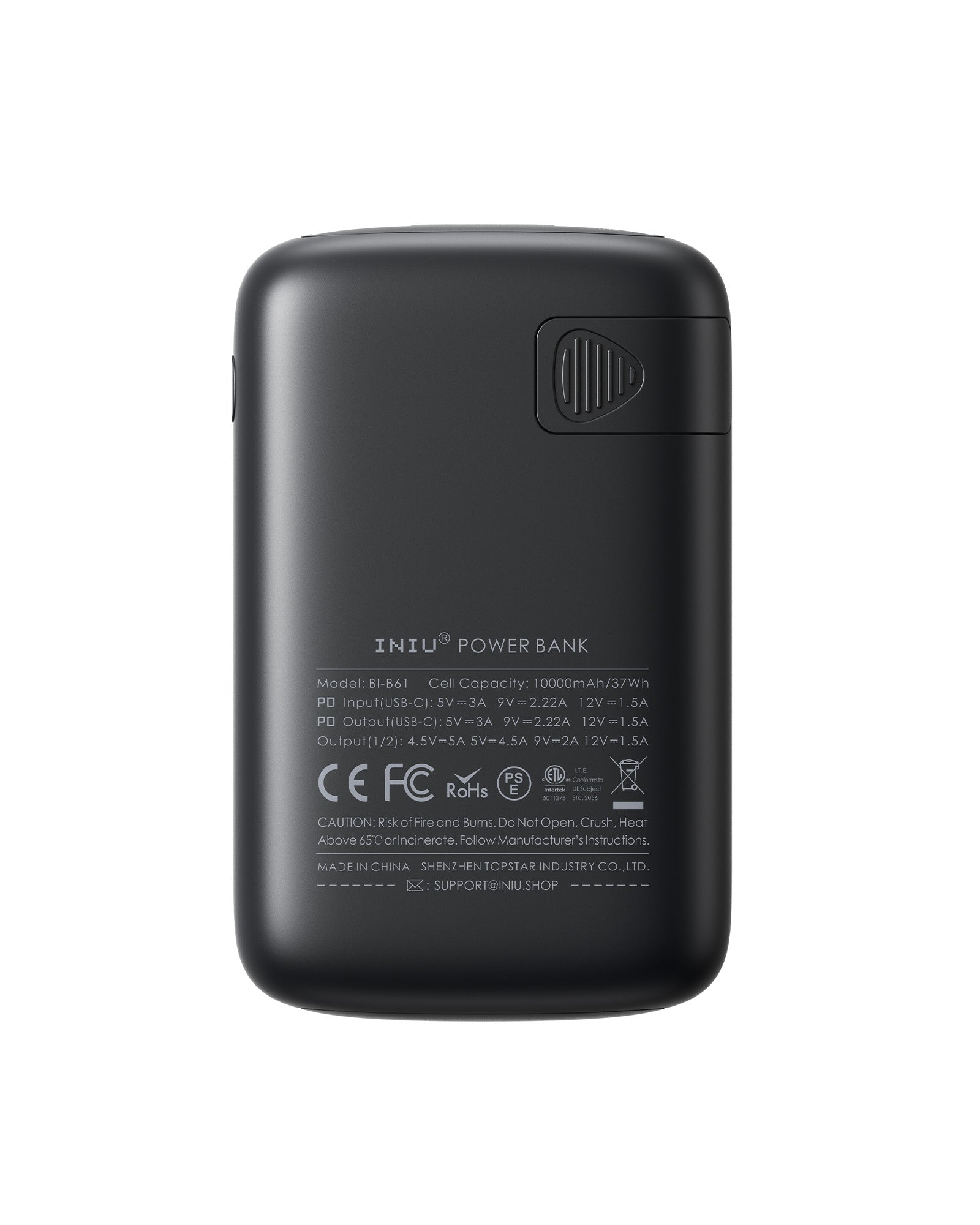 Banque d’alimentation INIU B61 10000mAh, conception à 3 ports
