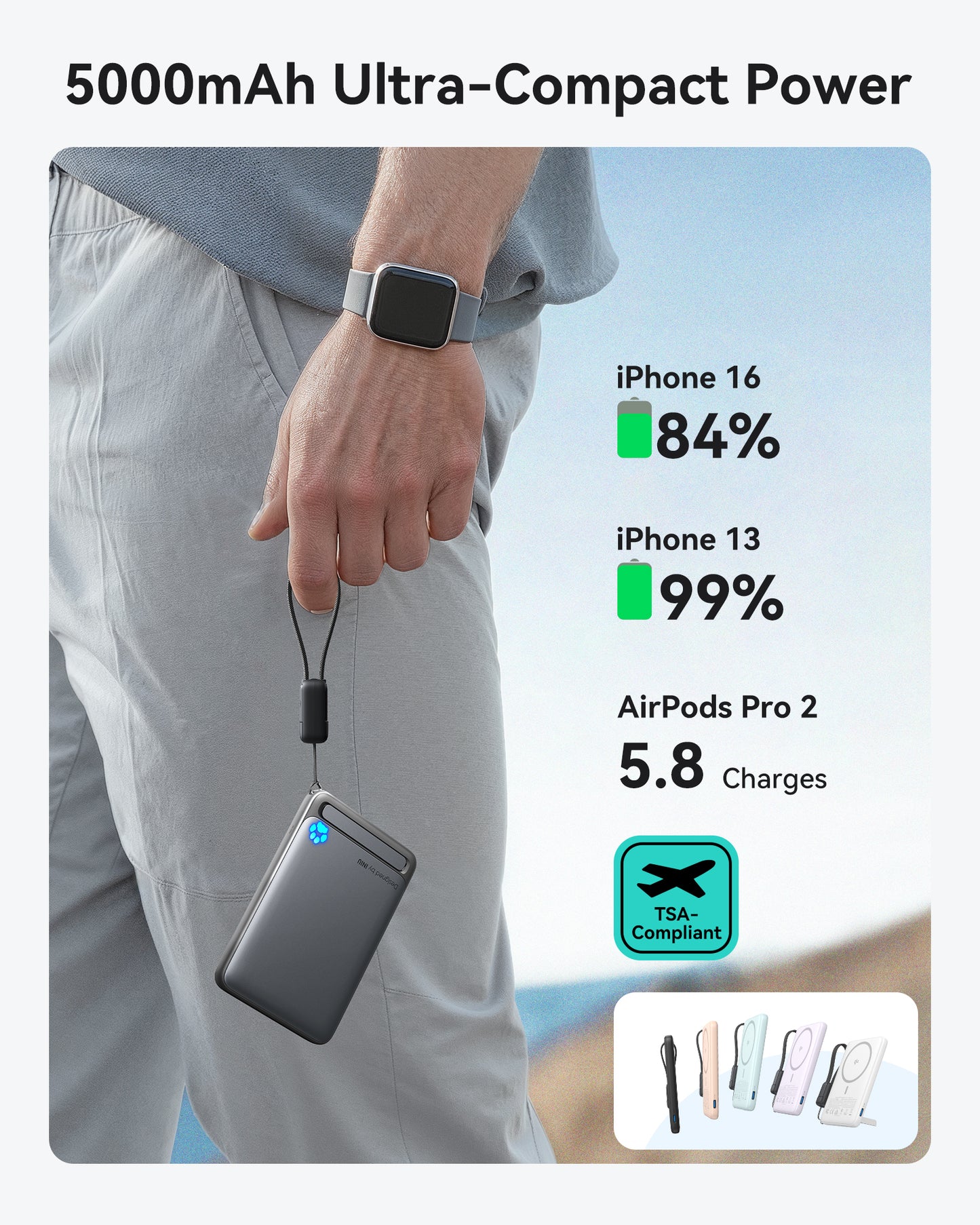 INIU P71-E1 Power Bank Pink
