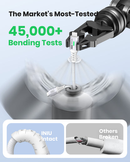 INIU D5CC USB C to C Cable White 100W