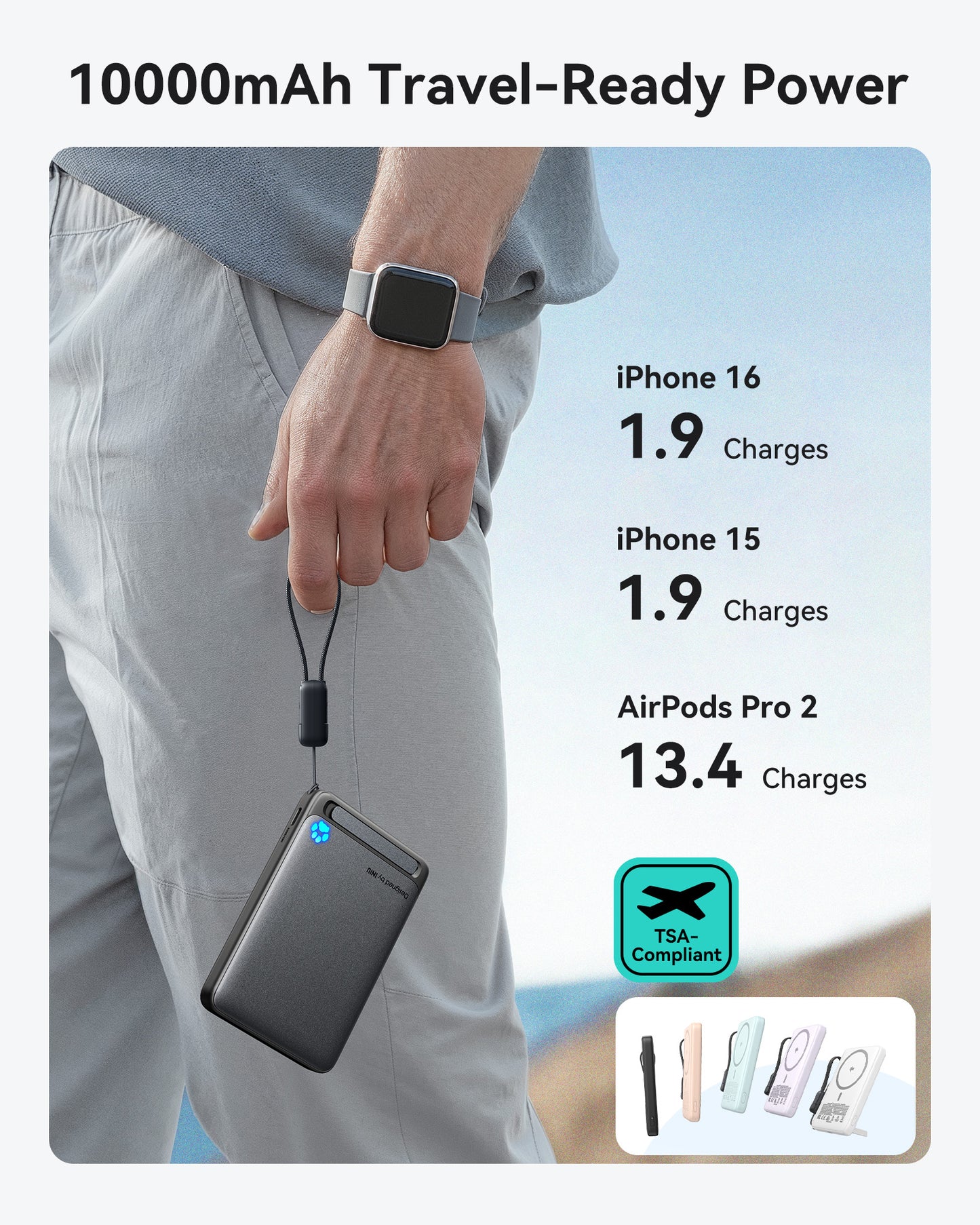 INIU P73-E1 Power Bank Black