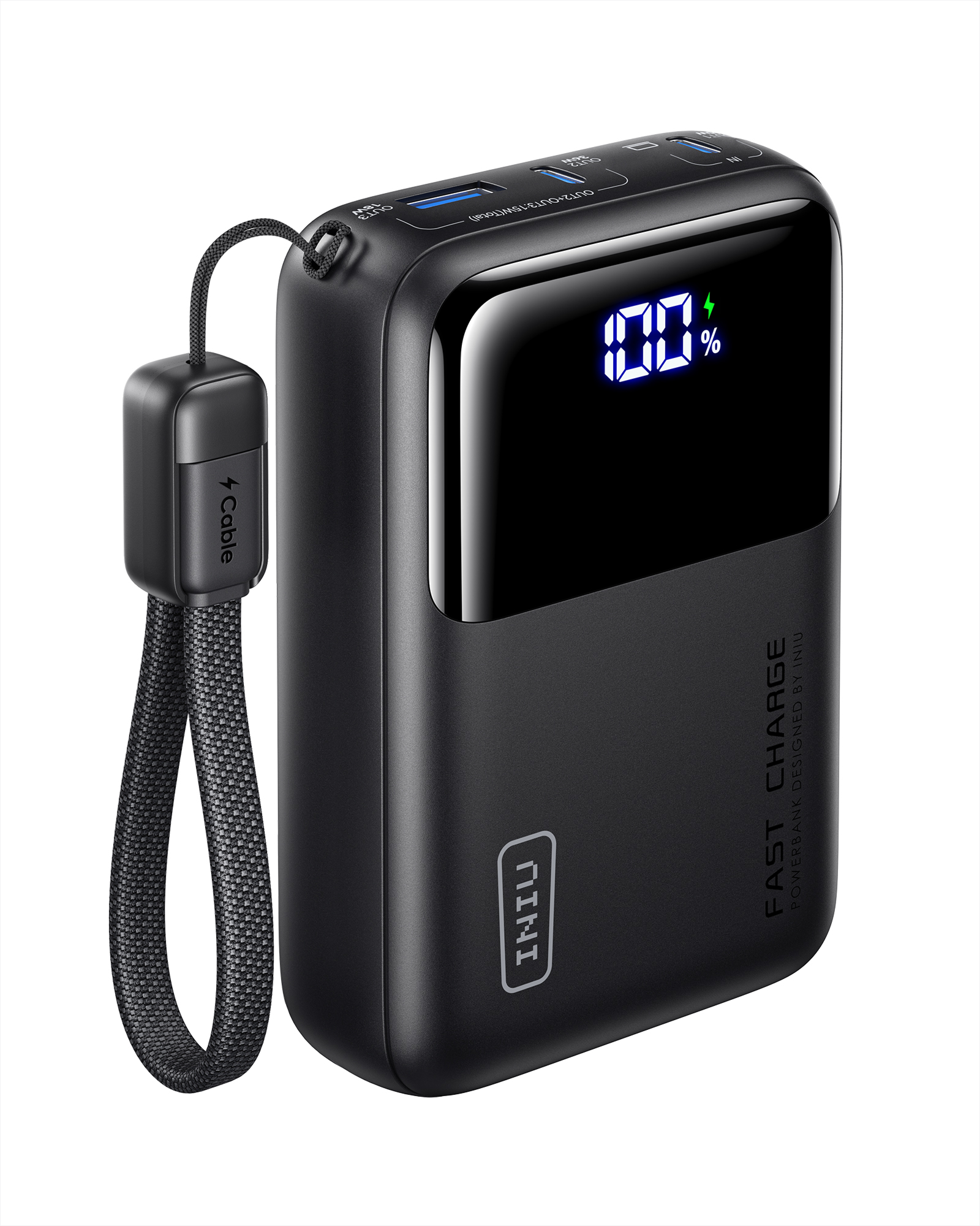 INIU Banco de energía Cougar P62, el más pequeño, 65 W, 20 000 mAh