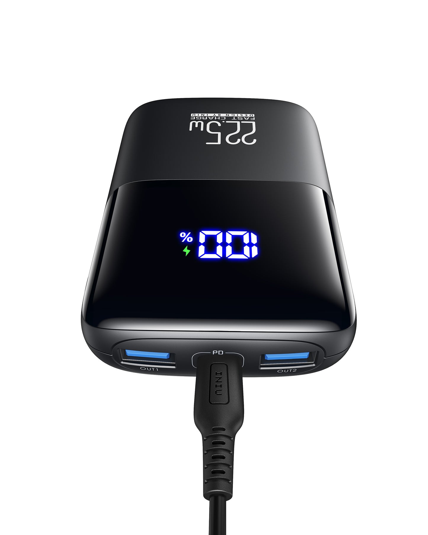 INIU B61 Power bank 10000mAh, 3-Port-Design