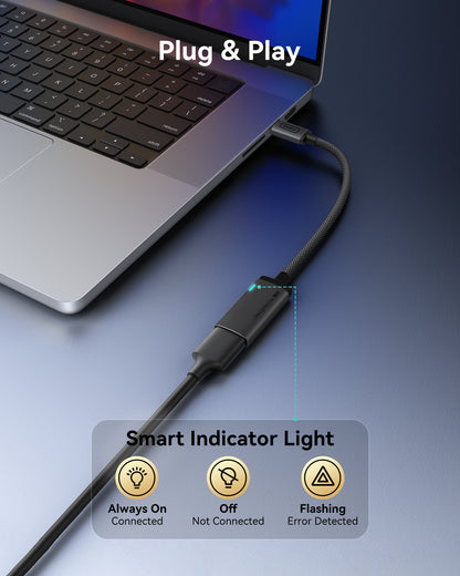 INIU Adattatore C60 da USB-C a HDMI 4K 60Hz per iPhone e MacBook