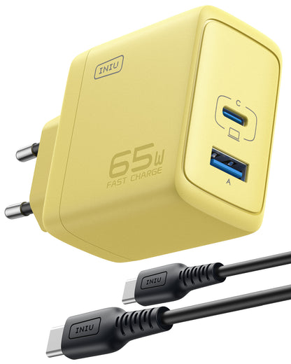 INIU I625 65W USB A C Ports Væg oplader, gan