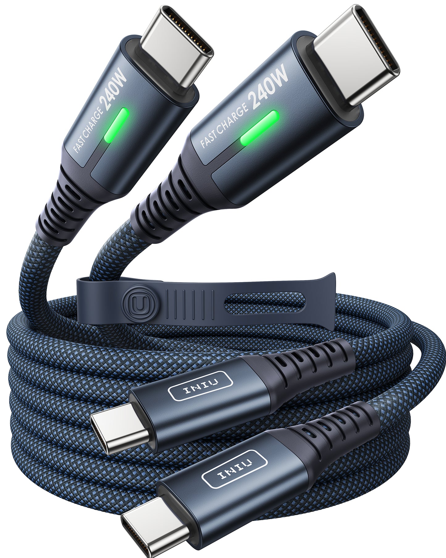 INIU D7CC 240W USB-C-zu-C-Kabel (2 m, 2er-Pack)