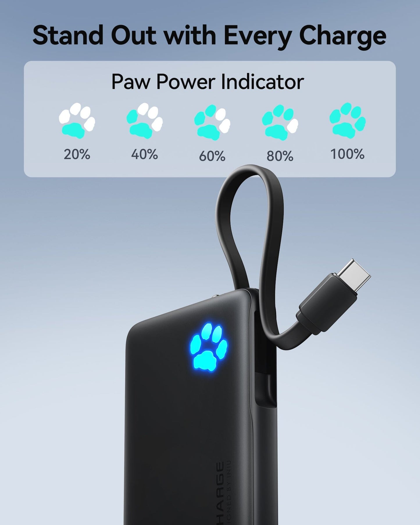 INIU P41L-E1 Power Bank Black