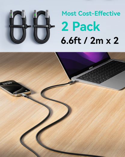 Cavo INIU D5CC da USB C a C 100W (6.6ft, confezione da 2)