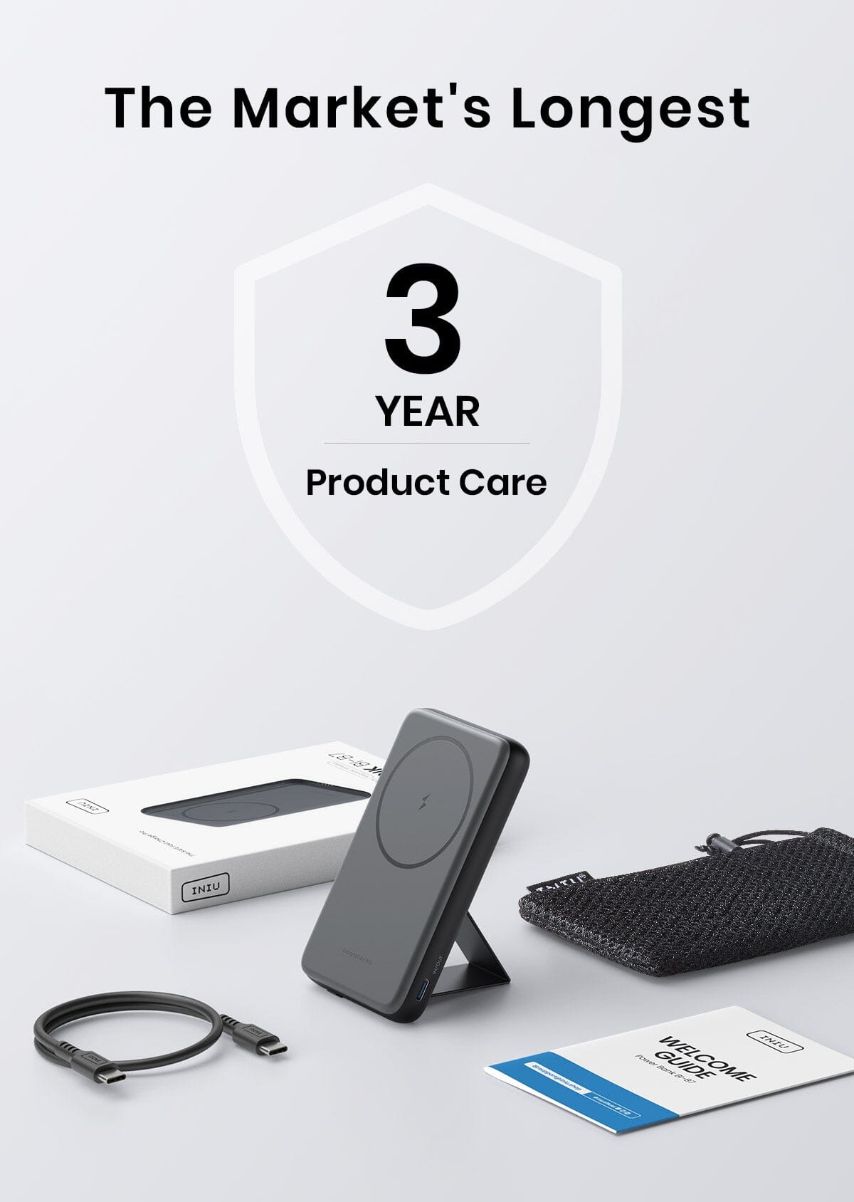 INIU B7 Handy Magsafe 6,000mAh Power Bank for iphone,ipad,etc
