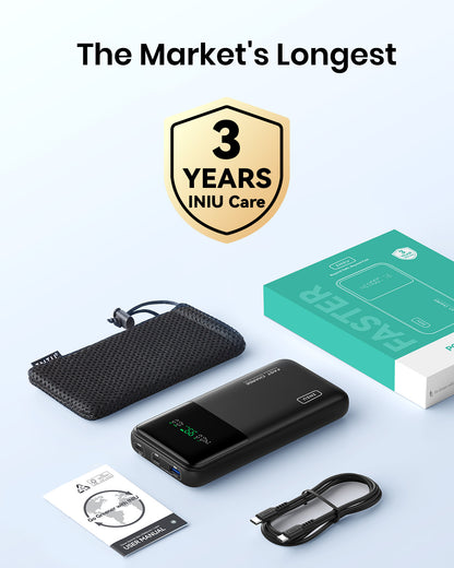 INIU B64 140W 27.000 mAh, Schnell ladung 1.000 + Geräte, 140W Max Leistung von einem Hafen