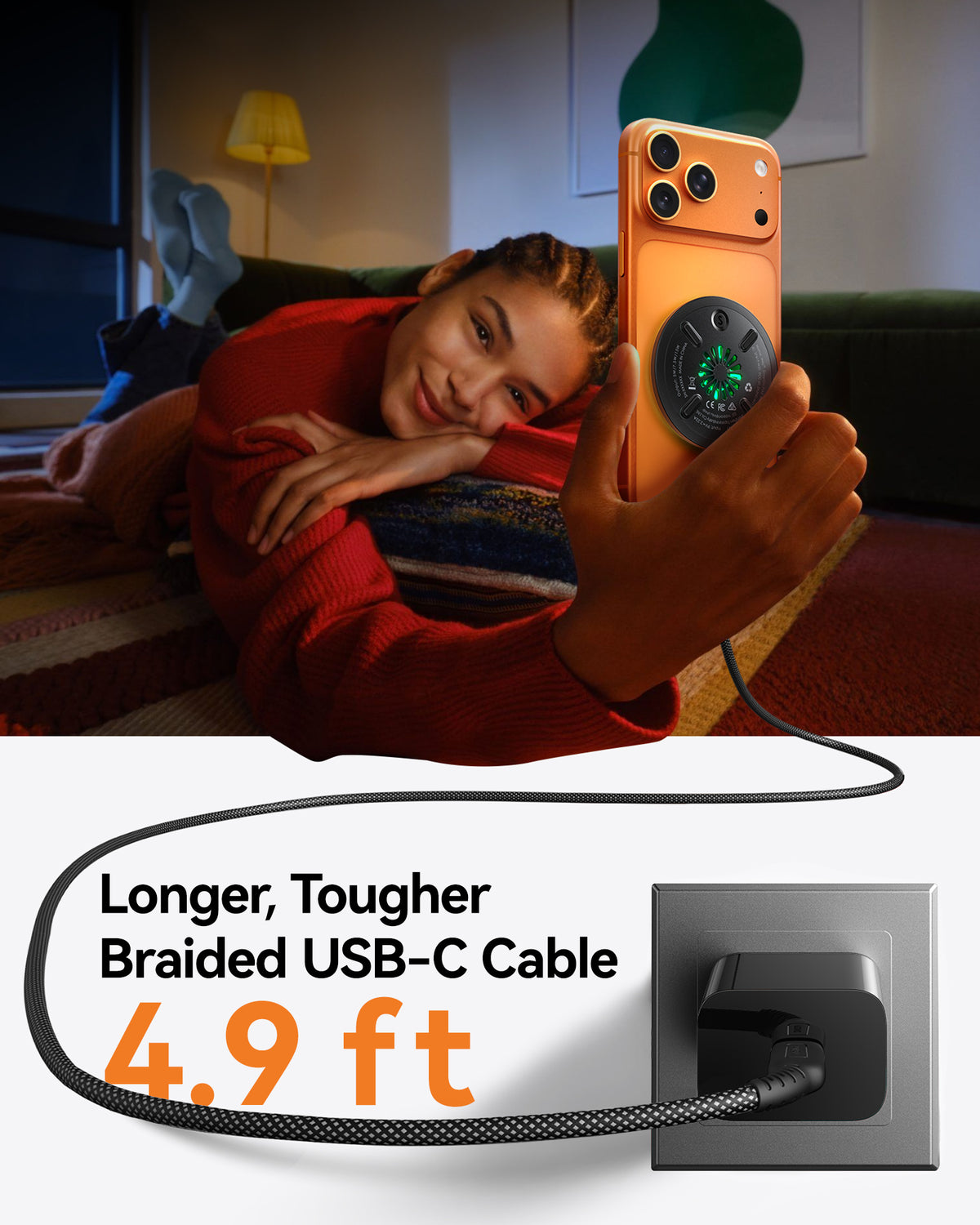INIU SnapGo W11 Qi2 15W Magnetisches LED-Wireless-Ladegerät