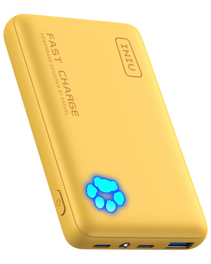 INIU Pawsible P41 Power Bank, ricarica rapida, 22,5 W, 10000 mAh